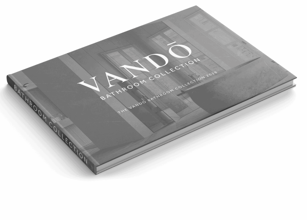 Vando badkamercollectie catalogus met moderne badkamerontwerpen en hoogwaardige sanitairproducten voor een stijlvolle en functionele badkamer.
